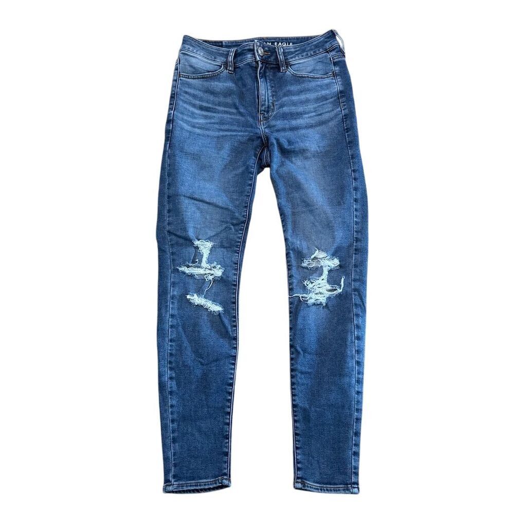 American Eagle Distressed Hi-Rise Jegging Women's Size 6